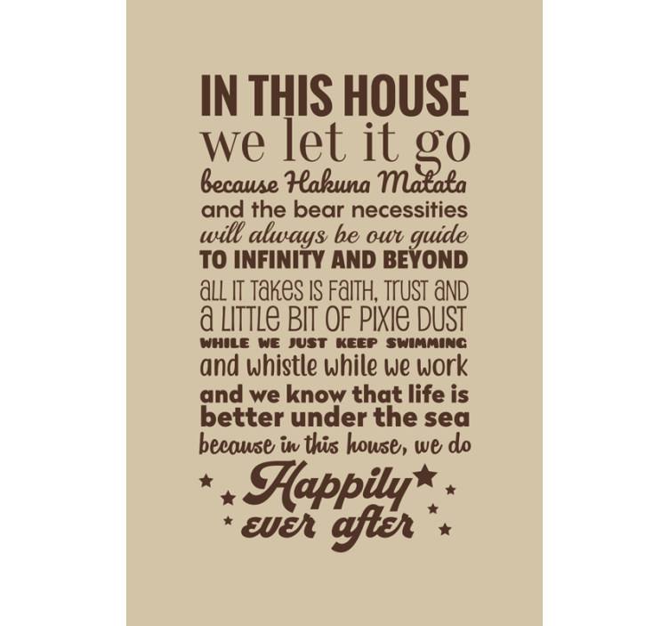 Bu evde metni Stor perde etmesine izin verdik - TenStickers