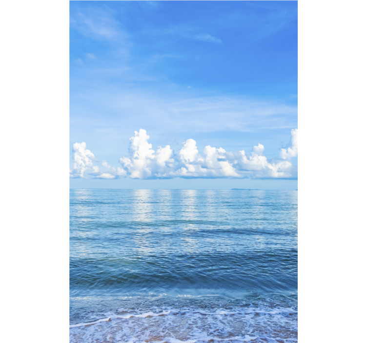 Bulut stor perde ile deniz - TenStickers