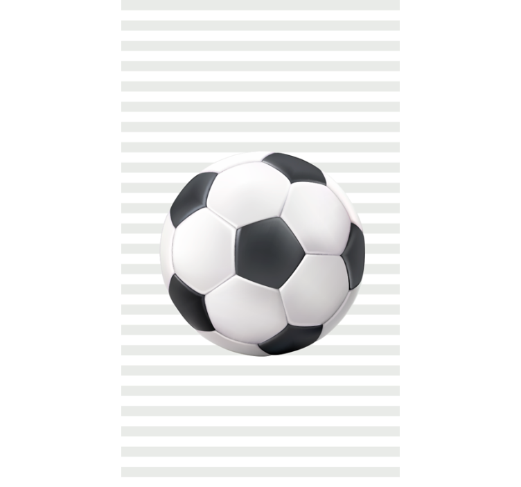 Beyaz ve siyah top futbol Stor perde - TenStickers