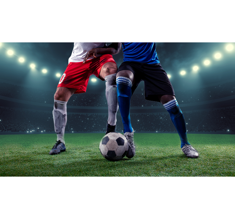 Stadyumda top futbol Stor perde - TenStickers