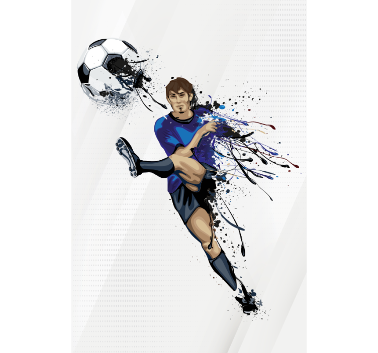 Aksiyon vuruşu spor stor perde - TenStickers