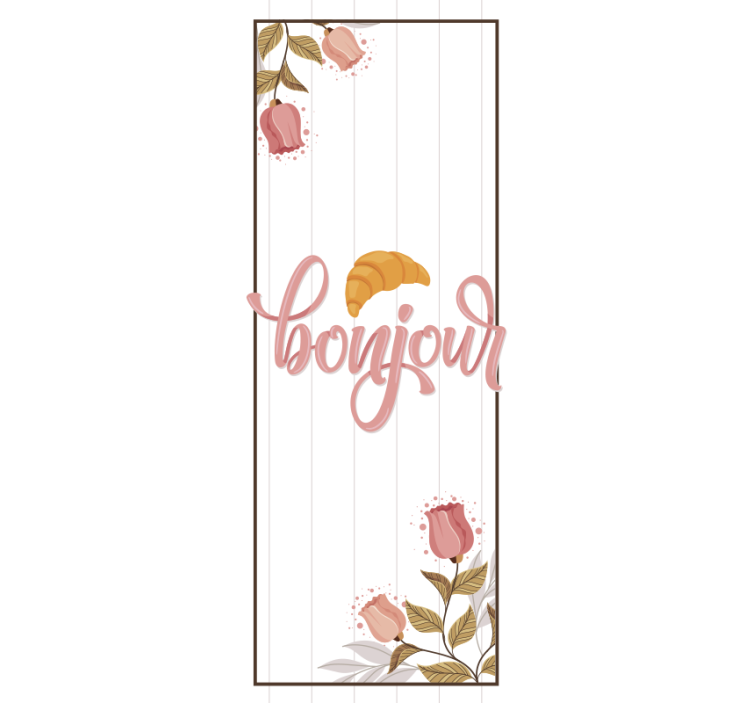 Kruvasan mutfak perdesi ile tasarım - TenStickers