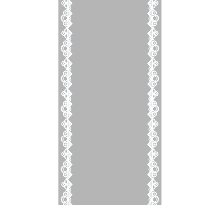 Zarif dantel bordür oturma odası Stor perde - TenStickers