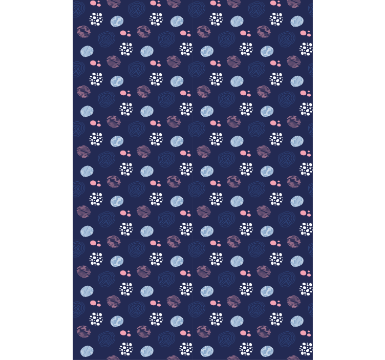 Soyut daire desenleri doku ve desen stor perde - TenStickers