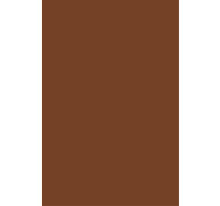 Basit kahverengi renk mutfak Stor perde - TenStickers