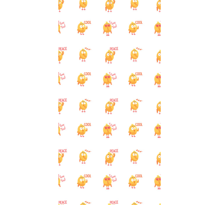 Sevimli kuş ifadeleri hayvanlar stor perde - TenStickers