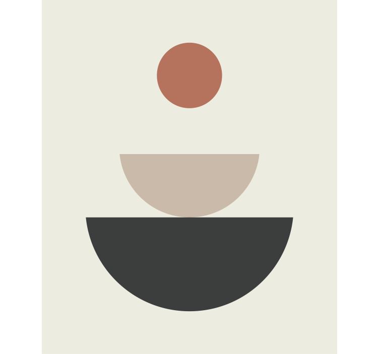 çeşme soyut geometrik sanat Stor perde boyama - TenStickers