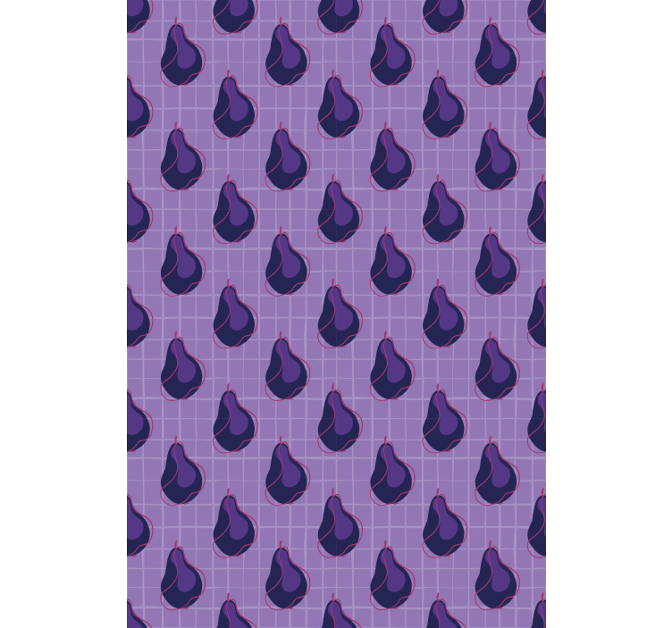 Incir desen tasarımı meyve ve sebzeler stor perde - TenStickers