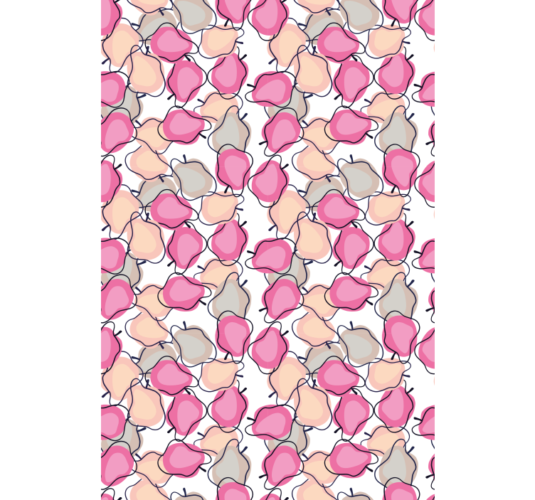 Pembe meyve ve sebze Stor perde ile desen - TenStickers