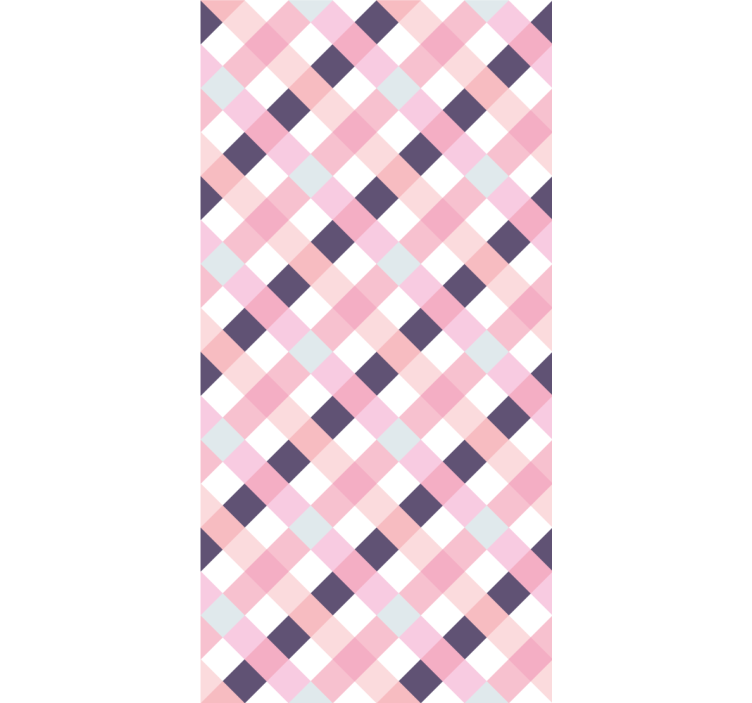 Elmas desen uyumu modern stor perde - TenStickers