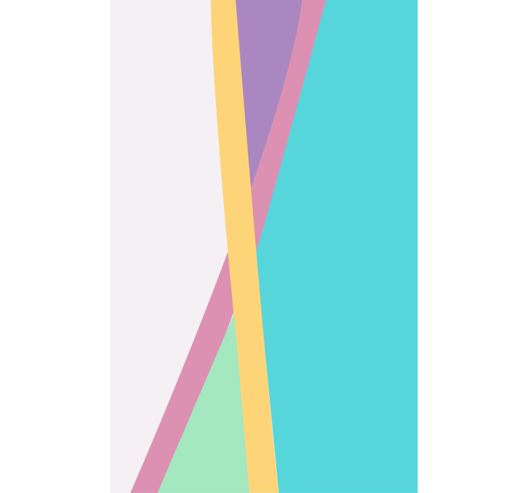 Renkli arka plan rengi oturma odası Stor perde - TenStickers