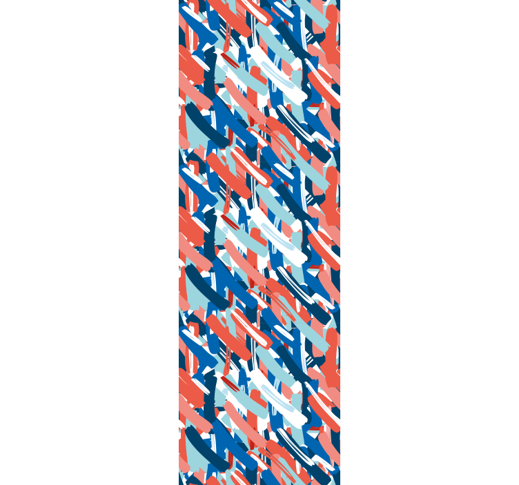 Kalın fırça darbeleri doku ve desen stor perde - TenStickers