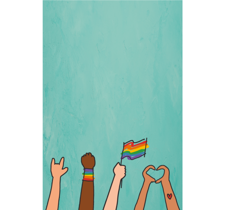 Gurur elleri gösterisi stor perde - TenStickers