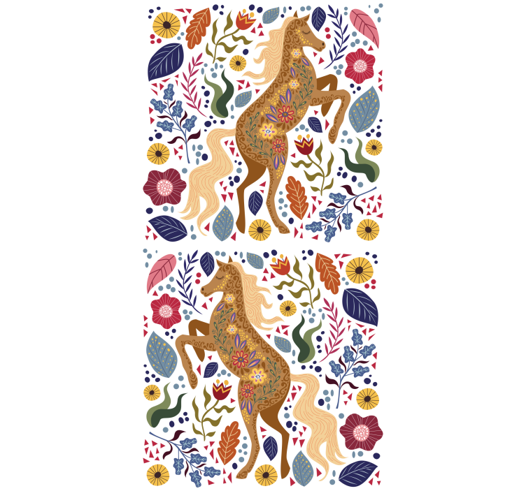 Görkemli at silüeti hayvanlar stor perde - TenStickers