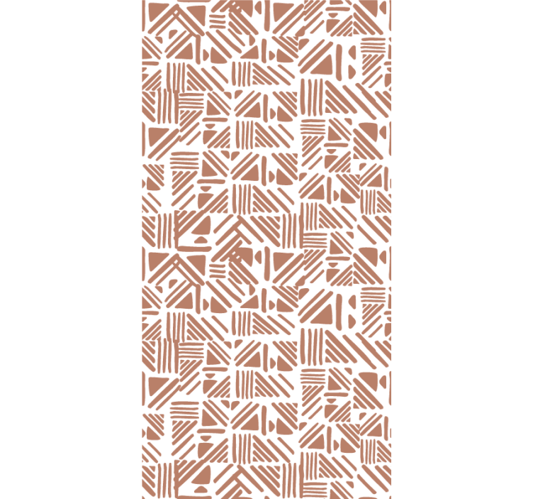 Geometrik desen elemanları ana yatak odası stor perde - TenStickers