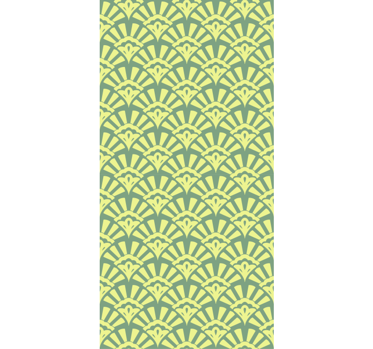 Zarif yaprak teması doku ve desen stor perde - TenStickers