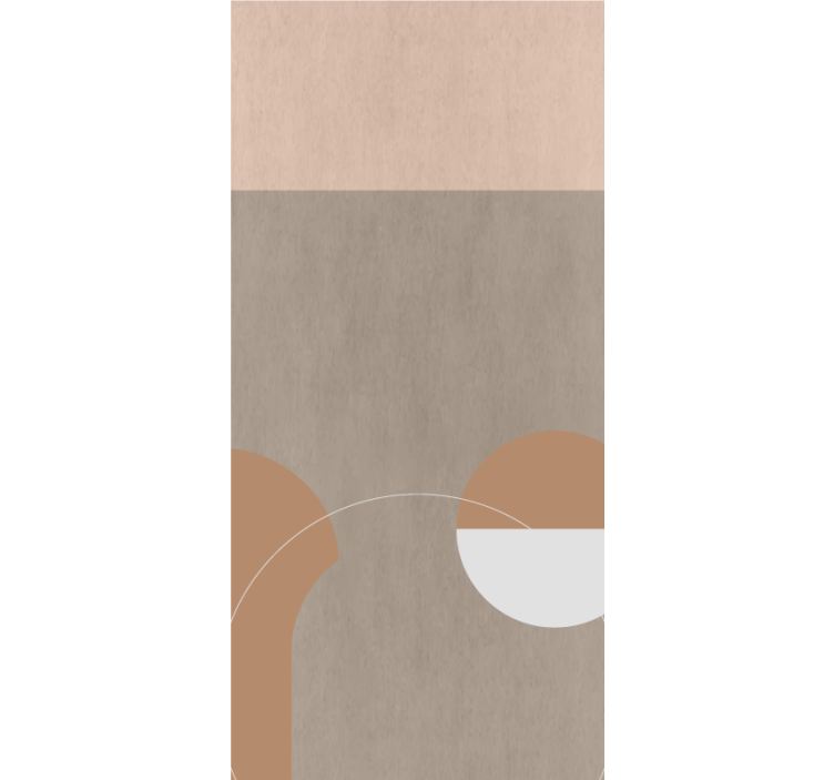 Geometrik yuvarlak formlar modern stor perde - TenStickers