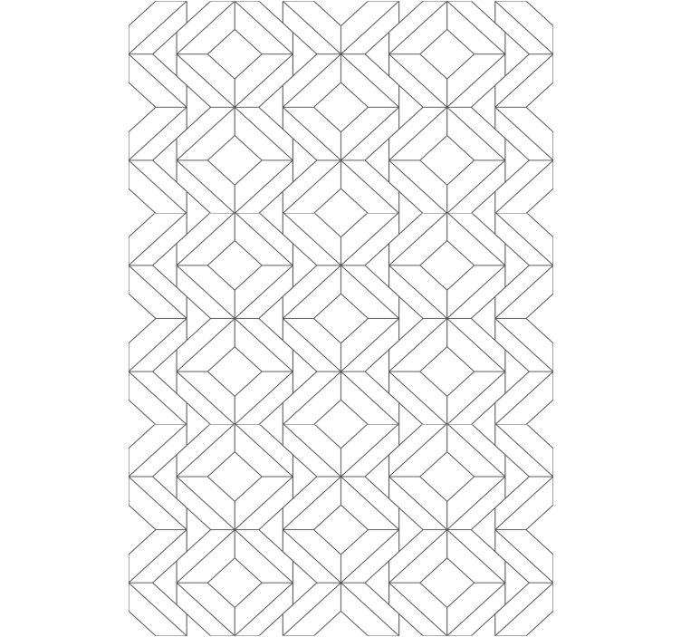 Geometrik şekil blokları modern stor perde - TenStickers