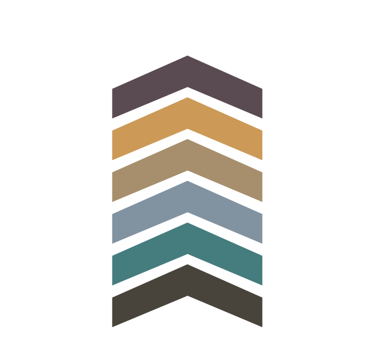 Chevron desen katmanları modern stor perde - TenStickers