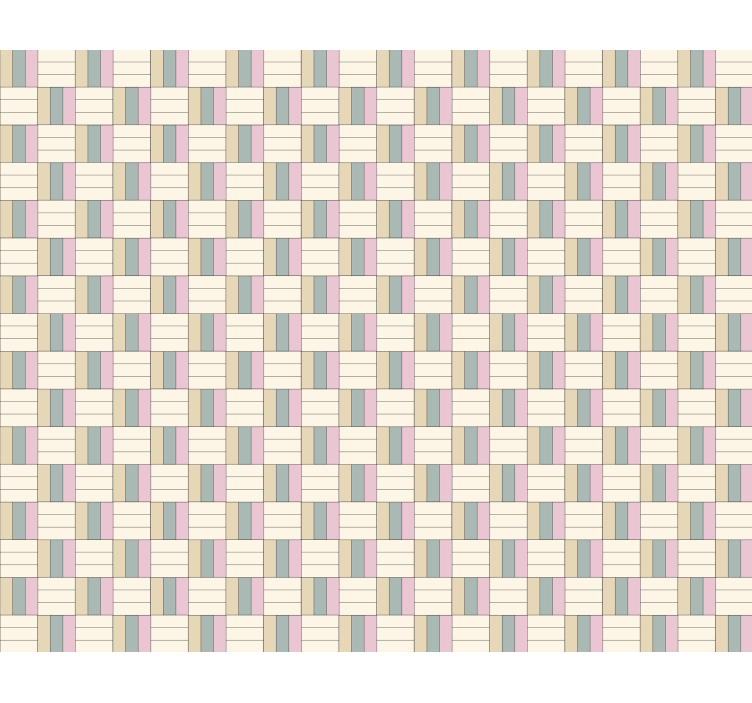 Geometrik temalı kompozisyon doku ve desen stor perde - TenStickers