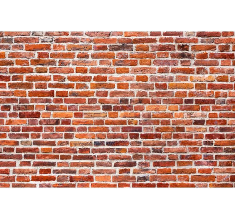 Rustik tuğla deseni doku ve desen stor perde - TenStickers