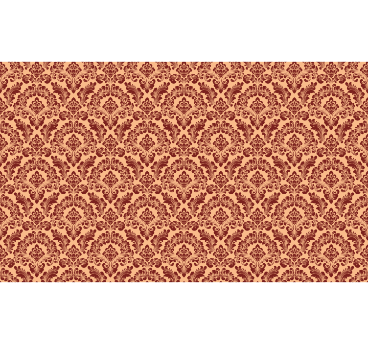 Karmaşık çiçek teması zarif stor perde - TenStickers