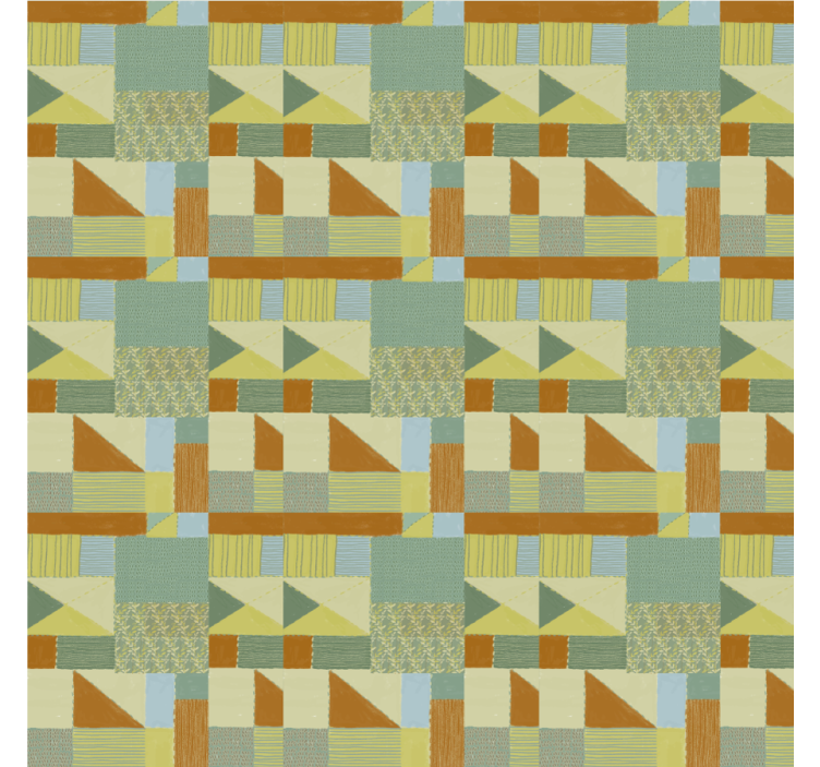 Geometrik şekil keşfi modern stor perde - TenStickers