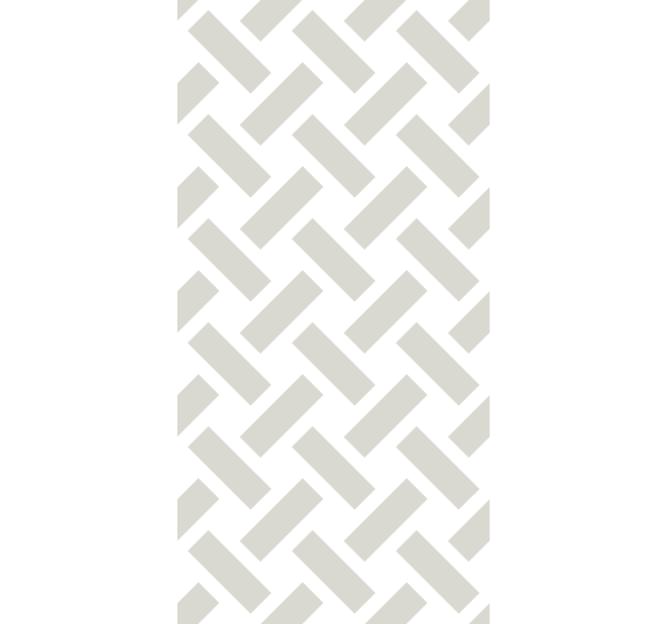 Geometrik motif modern stor perde - TenStickers