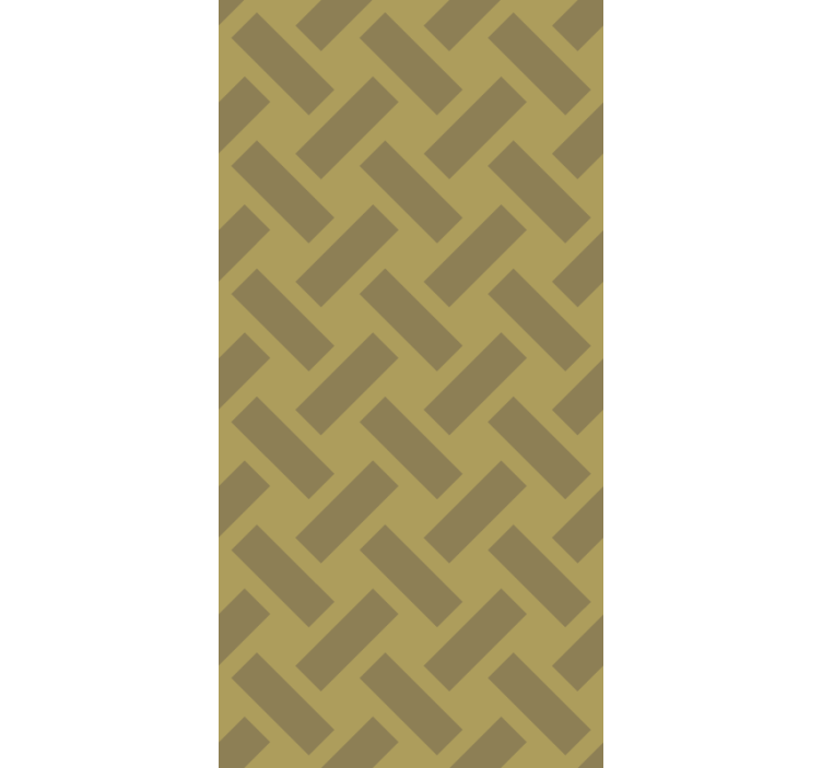 Geometrik bloklar yeşil stor perde - TenStickers