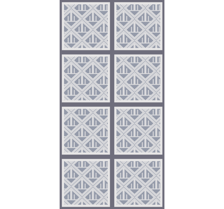 Geometrik desenli bölümler modern stor perde - TenStickers