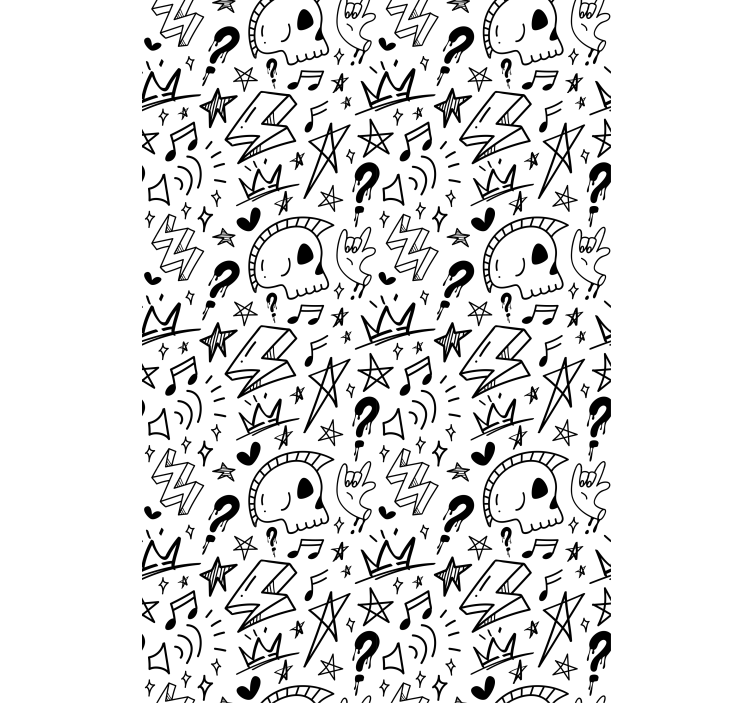 Havalı işaretler desen genç Stor perde - TenStickers