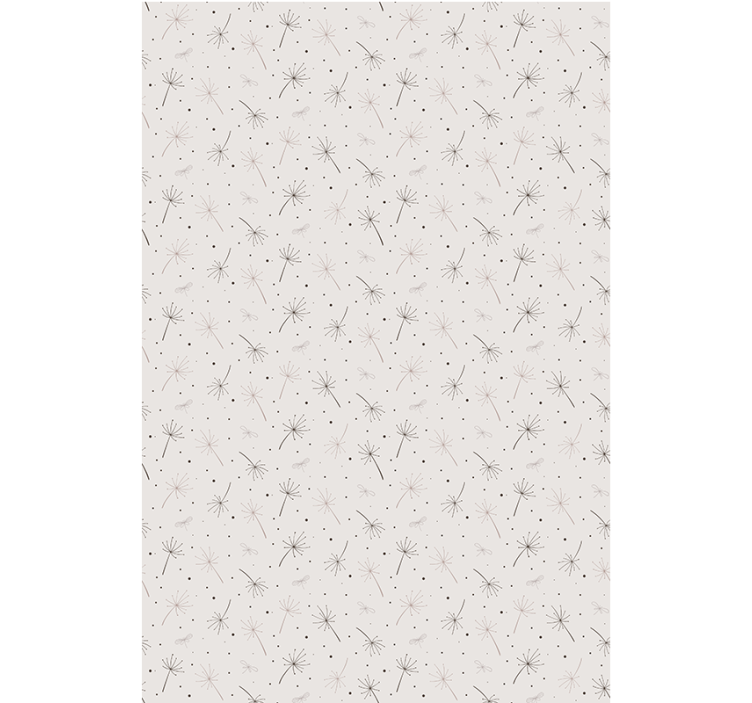 Karahindiba tohumu deseni çiçekler ve bitkiler stor perde - TenStickers