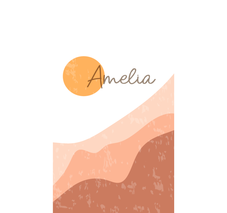 Soyut gün doğumu tasarımı modern stor perde - TenStickers