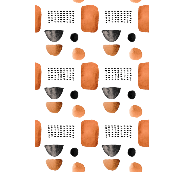 Minimalist geometrik şekiller ofis stor perde - TenStickers