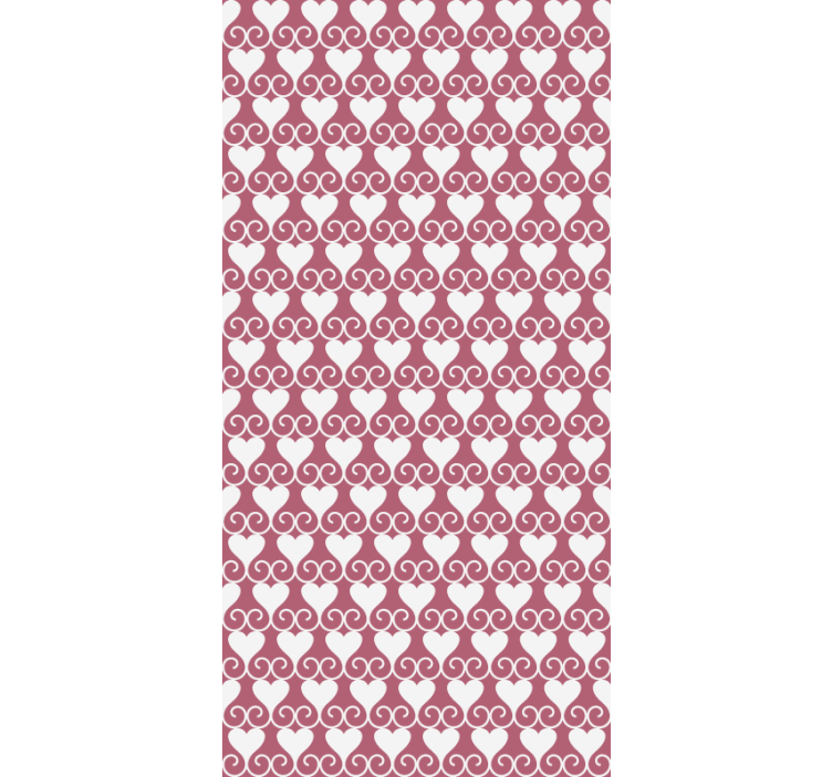 Kalpler ve girdaplar romantik stor perde - TenStickers