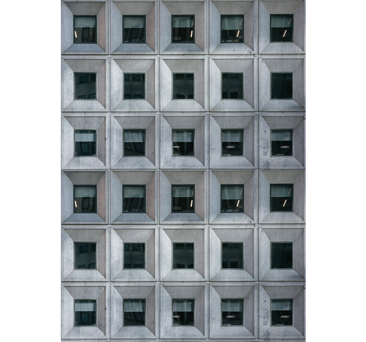 Acımasız mimari gri Stor perde - TenStickers