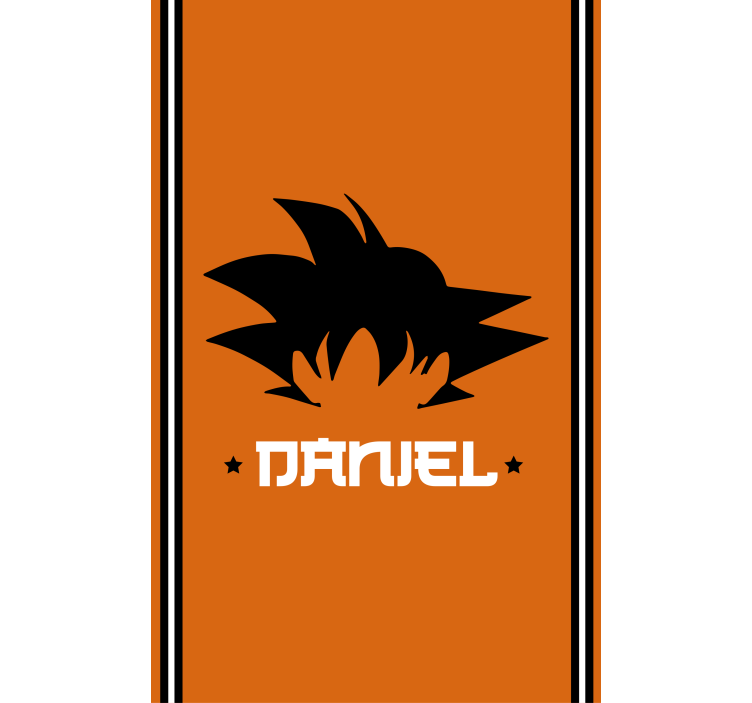 Goku kişiselleştirilebilir süper kahraman stor perde - TenStickers