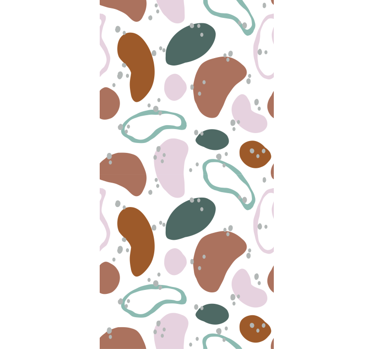 Düzensiz soyut şekil desen stor perde - TenStickers