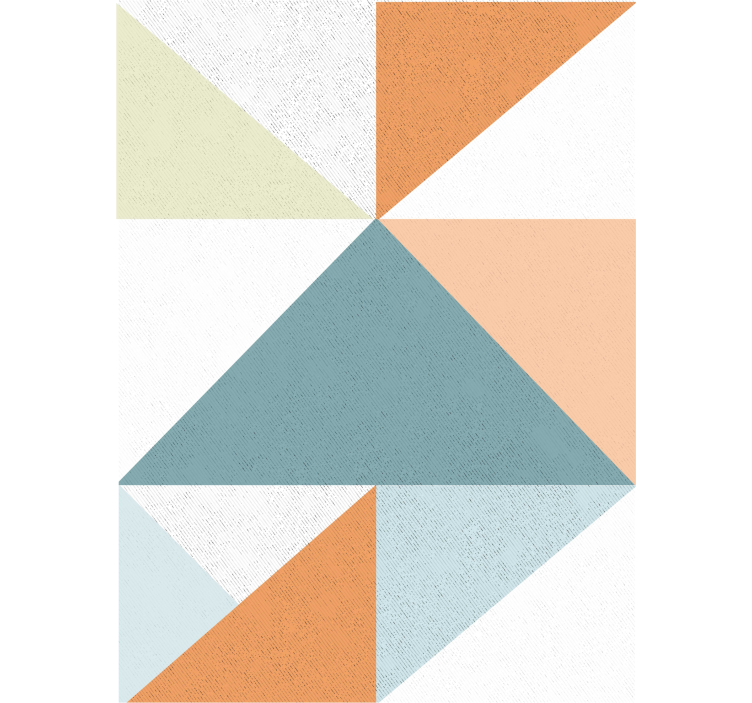 Geometrik üçgen deseni modern stor perde - TenStickers