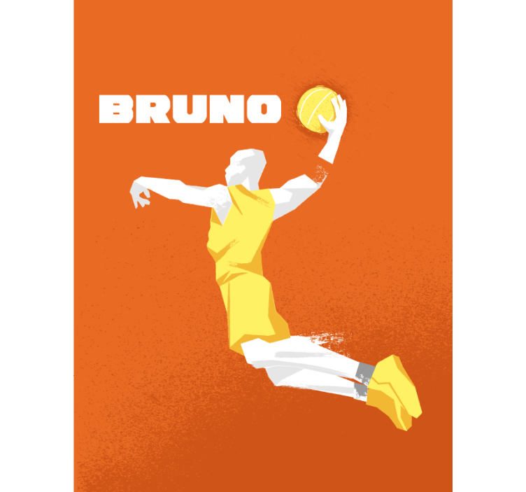 Basketbol kişiselleştirilmiş isim spor Stor perde - TenStickers