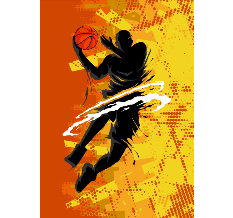 Basketbolcu daha fazla spor Stor perde - TenStickers