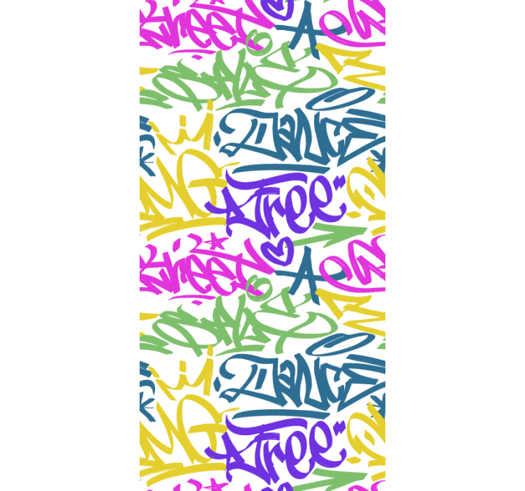 Grafiti genç stor perde - TenStickers