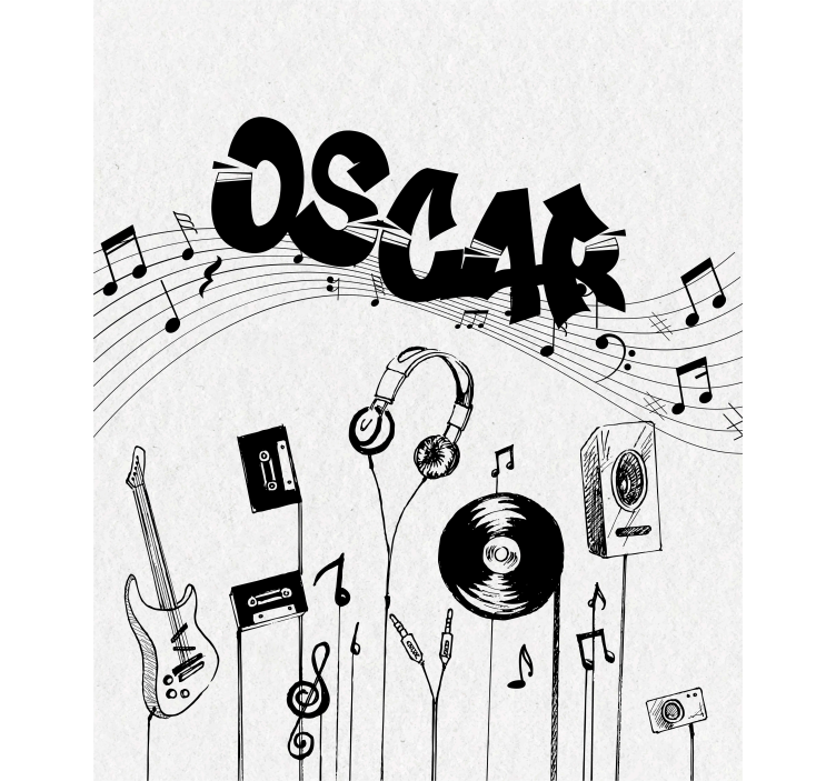 Müzik kişiselleştirilmiş özel baskılı pencere gölgeliği - TenStickers