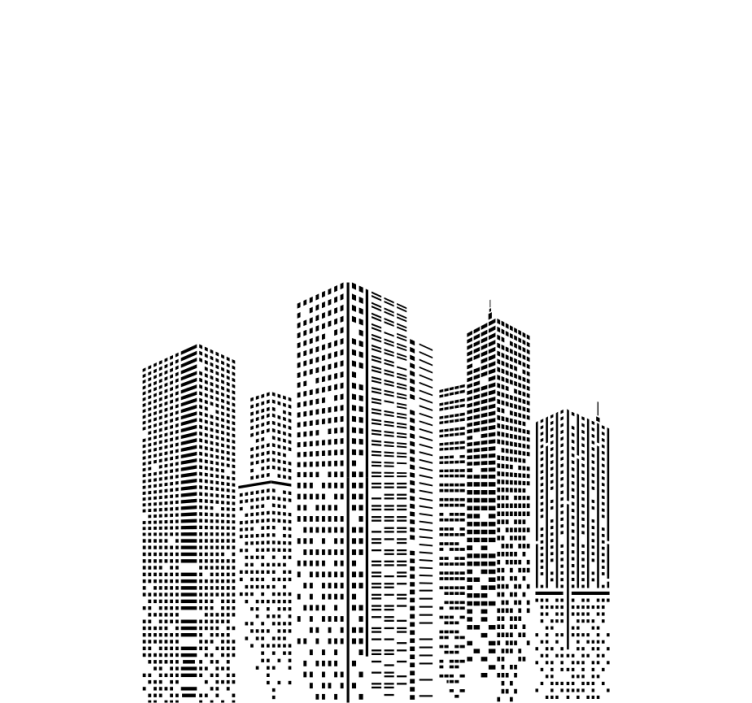 Ufuk çizgisi ofis orijinal Stor perde - TenStickers