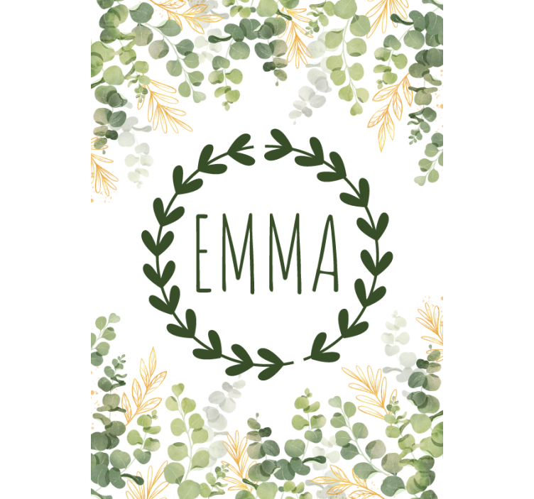 Özel Laurel Yemiği çocuk odası stor perde - TenStickers