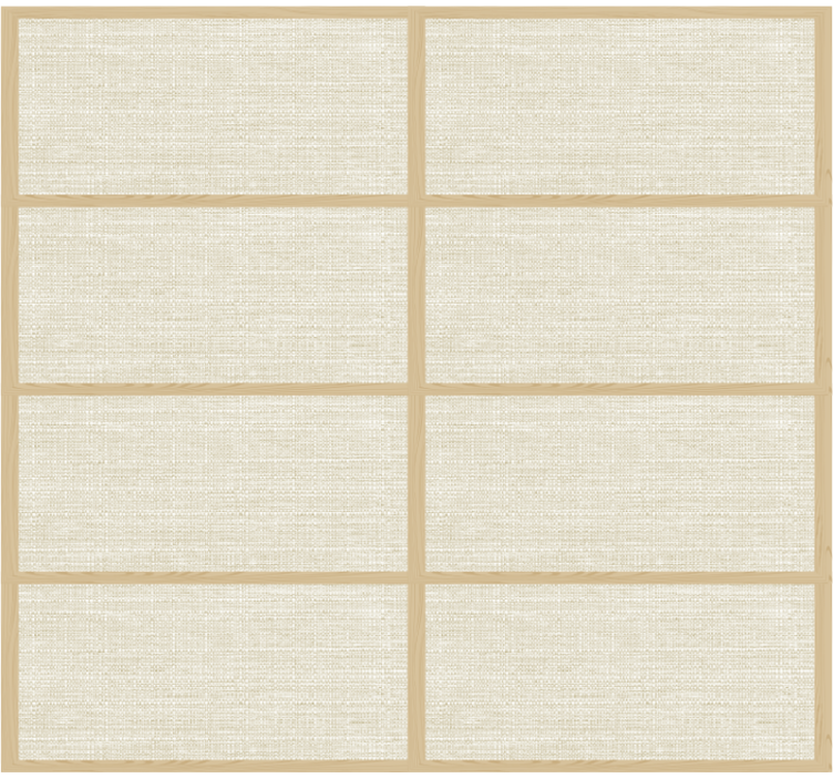 Japon panel yapısı doku ve desen stor perde - TenStickers