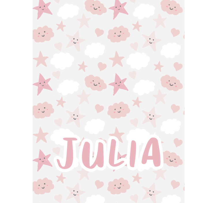 Mutlu yıldızlar bulutlar stor perde - TenStickers