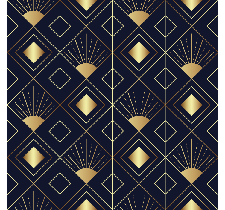 Art deco tarzı zarif stor perde - TenStickers