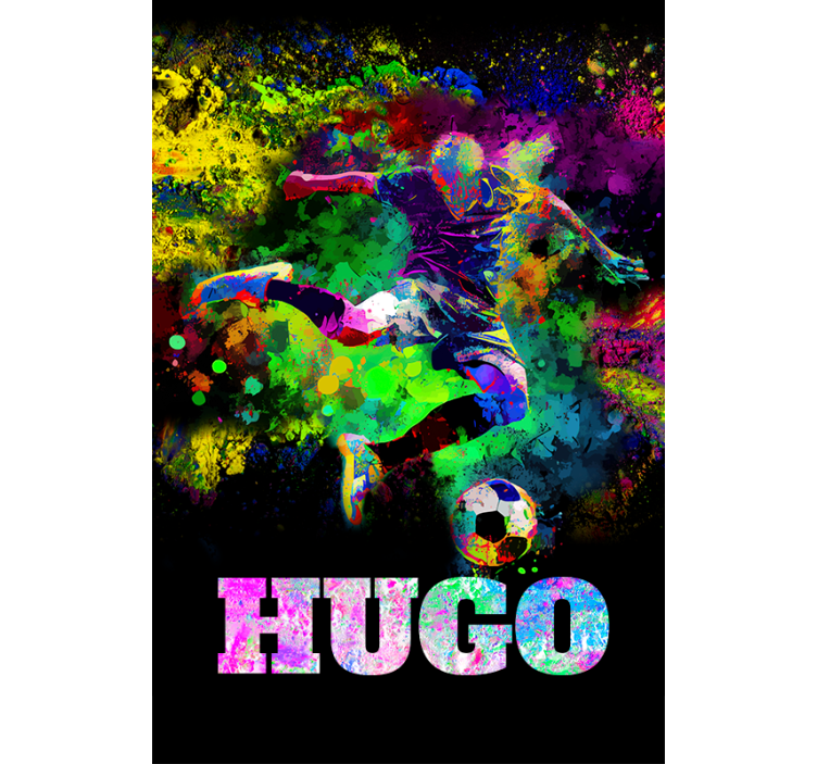 Renkli tasarım futbol stor perde - TenStickers