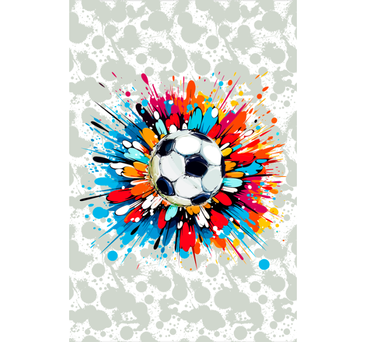 Patlama futbol stor perde - TenStickers